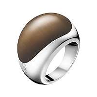 Calvin Klein Oceľový prsteň s kameňom Ellipse KJ3QCR0201 mm