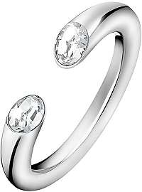 Calvin Klein Otvorený prsteň s kryštálmi Brilliant KJ8YMR0405 mm