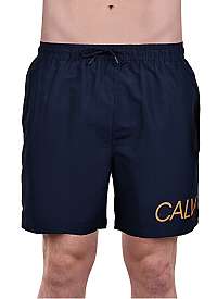 Calvin Klein Pánske kúpacie kraťasy Medium Drawstring KM0KM00303-445 Blue Shadow M