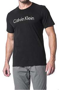 Calvin Klein Pánske tričko Comfort Cotton S / S Crew Neck NM1129E -001 Black L