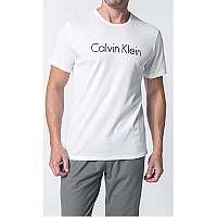 Calvin Klein Pánske tričko Comfort Cotton S / S Crew Neck NM1129E -100 White L