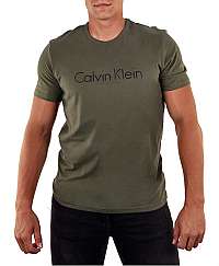 Calvin Klein Pánske tričko Comfort Cotton S / S Crew Neck NM1129E -3HU Hunter L