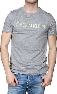 Calvin Klein Pánske tričko Relaxed Crew Tee KM0KM00328-033 Grey Heather L