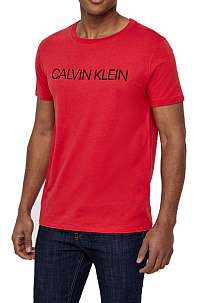Calvin Klein Pánske tričko Relaxed Crew Tee KM0KM00328-654 Lipstick Red L