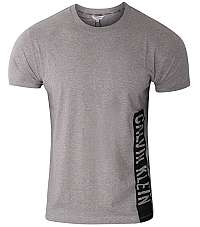 Calvin Klein Pánske tričko Relaxed Crew Tee KM0KM00481 -P6S Grey Heather L