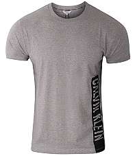 Calvin Klein Pánske tričko Relaxed Crew Tee KM0KM00481 -P6S Grey Heather M