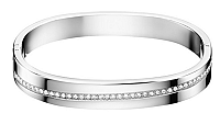 Calvin Klein Pevný náramok s kryštálmi Hook KJ06MD0401 5,8 cm - S