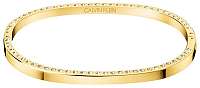 Calvin Klein Pevný oceľový náramok s kryštálmi Hook KJ06JD14010 6,2 x 4,9 cm