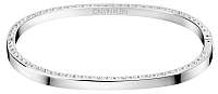 Calvin Klein Pevný oceľový náramok s kryštálmi Hook KJ06MD04040 5,8 x 4,6 cm - S
