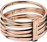 Calvin Klein Pevný oceľový náramok Sumptuous KJ2GPD1001 6 cm