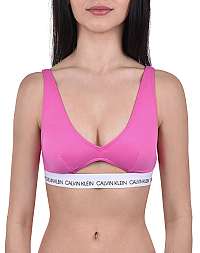 Calvin Klein Plavková podprsenka High Apex Triangle-R CK Logo KW0KW00586-658 Phlox Pink M