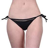 Calvin Klein Plavkové nohavičky Mesh String Side Tie Bikini-LR Intense Power Plus KW0KW00648-094 PVH Black M