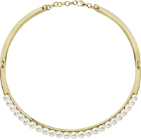 Calvin Klein Pozlátený náhrdelník s perličkami Circling KJAKJJ140100