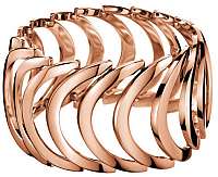 Calvin Klein Ružovo pozlátený oceľový prsteň Body KJ2WPR1001 57 mm