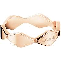 Calvin Klein Ružovo zlatý prsteň Snake KJ5DPR1001 57 mm