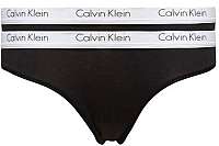 Calvin Klein Sada dámskych nohavičiek 2 ks QD3583E -001 Black S