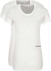 Calvin Klein Sada dámskych tričiek S / S Crew Neck 2Pk QS6198E-100 M