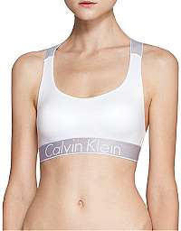 Calvin Klein Športová podprsenka Bralette QF4053E -100 White M