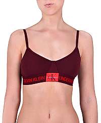Calvin Klein Sportová podprsenka Unlined Triangle Phoebe w/manic red patch QF4919E-XP2 L