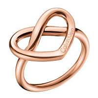 Calvin Klein Srdiečkový bronzový prsteň Charming KJ6BPR1001 mm