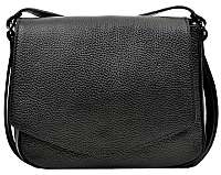 Carla Ferreri Dámska kožená crossbody kabelka AW19CF1398 Nero