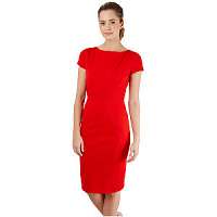 Closet London Dámske šaty Closet Body-con Ponte Pencil Dress Red M