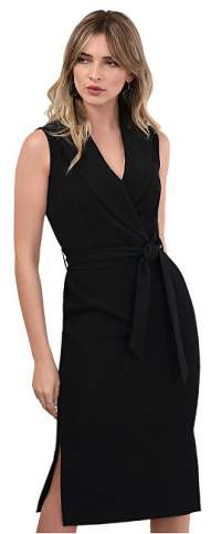 Closet London Dámske šaty Closet Collared Pencil Dress Black M