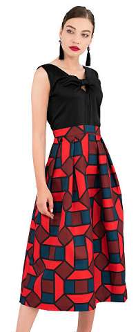 Closet London Dámske šaty Closet Gold 2-In-1 Full Skirt Dress Navy M