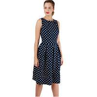 Closet London Dámske šaty Closet Hackney Dress Navy XL