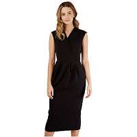 Closet London Dámske šaty Closet Princess Seam Wrap Dress Black XXL