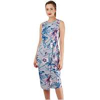 Closet London Dámske šaty Closet Tie V-Back Pencil Dress Grey L