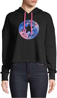 Converse Dámska mikina Converse Chuck Patch Nova Hood ie Black M