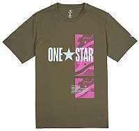 Converse Pánske tričko Converse One Star Photo Short Sleeve Tee Field Surplus L