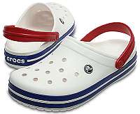 Crocs Šľapky Crocband White / Blue Jean 11016-11I-37