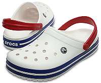 Crocs Šľapky Crocband White / Blue Jean 11016-11I-42