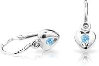 Cutie Jewellery Detské náušnice z bieleho zlata C1556-10-X-2 světle modrá