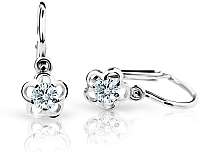 Cutie Jewellery Detské náušnice z bieleho zlata C1945-10-X-2 bílá