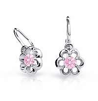 Cutie Jewellery Detské náušnice z bieleho zlata C1947-10-X-2 bílá