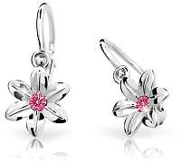 Cutie Jewellery Detské náušnice z bieleho zlata C1993-10-X-2 světle zelená