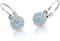 Cutie Jewellery Detské náušnice z bieleho zlata C2150-10-X-2 růžová