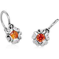 Cutie Jewellery Detské náušnice z bieleho zlata C2178-10-X-2 fialová