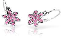 Cutie Jewellery Detské náušnice z bieleho zlata C2206-10-X-2 bílá