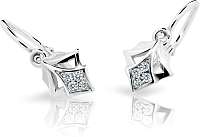 Cutie Jewellery Detské náušnice z bieleho zlata C2220-10-10-X-2