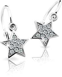 Cutie Jewellery Detské náušnice z bieleho zlata C2228-10-X-2 bílá