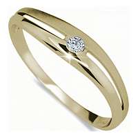 Danfil Krásny prsteň s diamantom DF1661z 57 mm