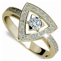 Danfil Luxusný zlatý prsteň s diamantmi DF1970z mm