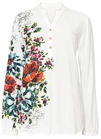 Desigual Dámska blúzka Blus Aruba Blanco 19WWBW72 1000 L