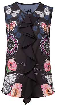 Desigual Dámska blúzka Blus Ginebra Negro 19SWBW91 2000 S