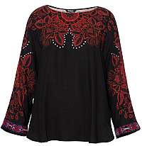 Desigual Dámska blúzka Blus Lumbe Negro 19WWBW28 2000 L