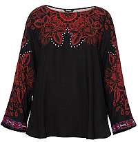 Desigual Dámska blúzka Blus Lumbe Negro 19WWBW28 2000 S